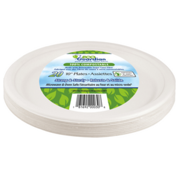 Eco Guardian Compostable 10'' Plates
