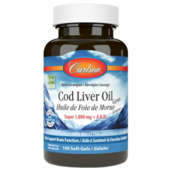 Carlson Laboratories Super Cod Liver 1000 mg