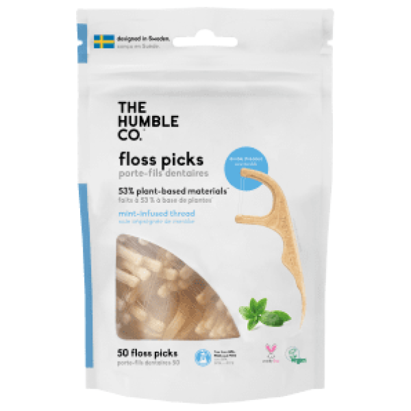 The Humble Co. Dental Floss Picks Mint