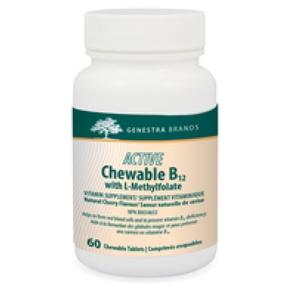 Genestra Brands Active Chewable B12+L-Methylfolate