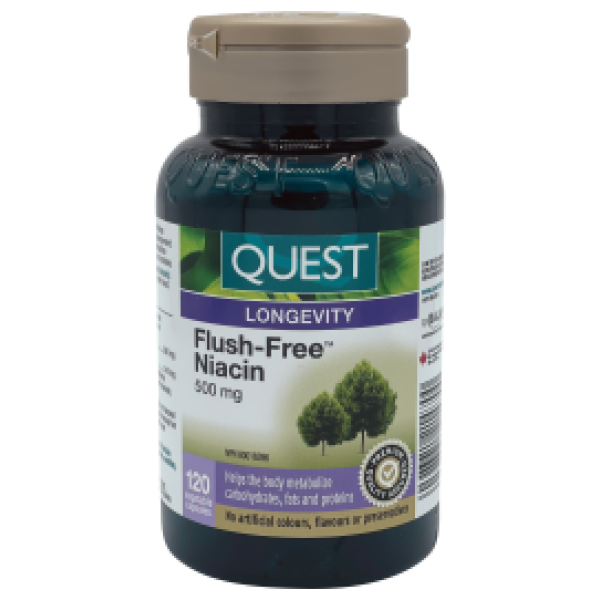 Quest - The Quest For Health Flush-Free Niacin 500 Mg