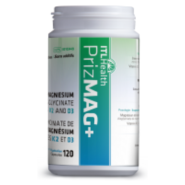 ITL Health PrizMAG Plus Bisglycinate D3 K2 (120 caps)