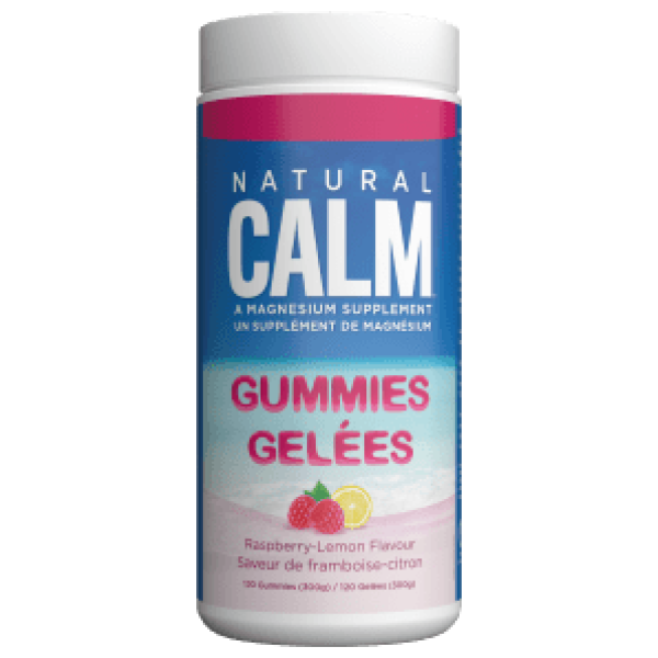 Natural Calm Magnesium Gummies Rasp Lemon