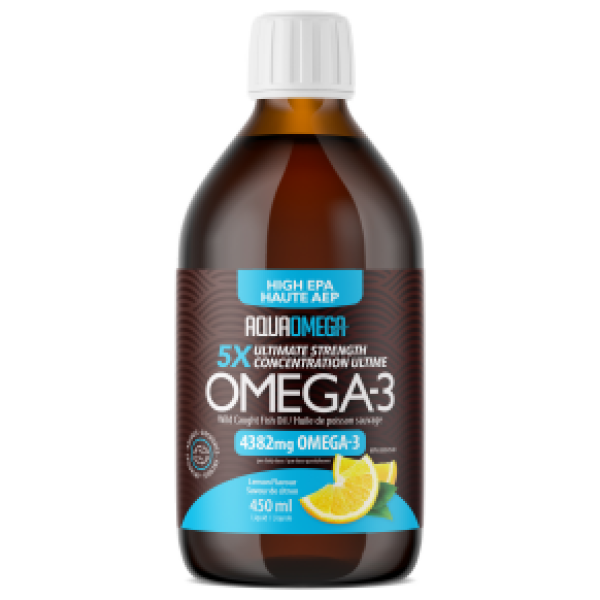 AquaOmega 5X Ultimate Strength EPA Lemon