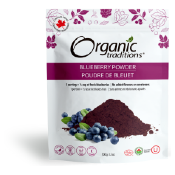 Organic Traditions Blueberry Powder, Cold Dried