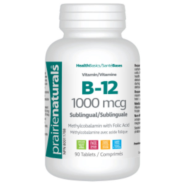 Prairie Naturals Health Products Inc. B12 1000 mcg - Sublingual