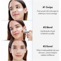 ELROEL BLANC Cover Cream Stick V (203 Medium), 0.45oz - Image 4